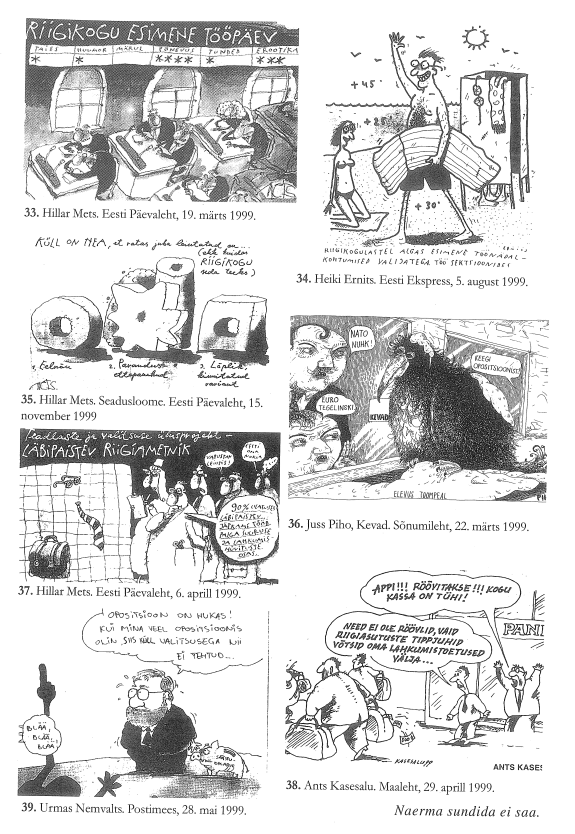 RiTo 1, Karikatuurid 33.-38., Aare Kasemets