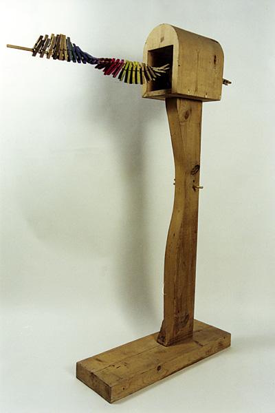 Jaak Soans – Birdhouse (1996, wood)