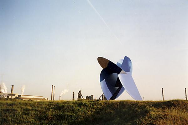 Jaak Soans – Games of the winds (1999, painted steel, Holland)