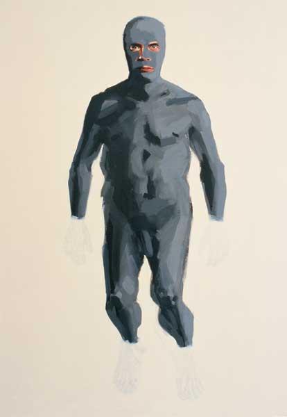 Alice Kask - Man with a face (2002, oil, canvas, 145 x 210 cm)