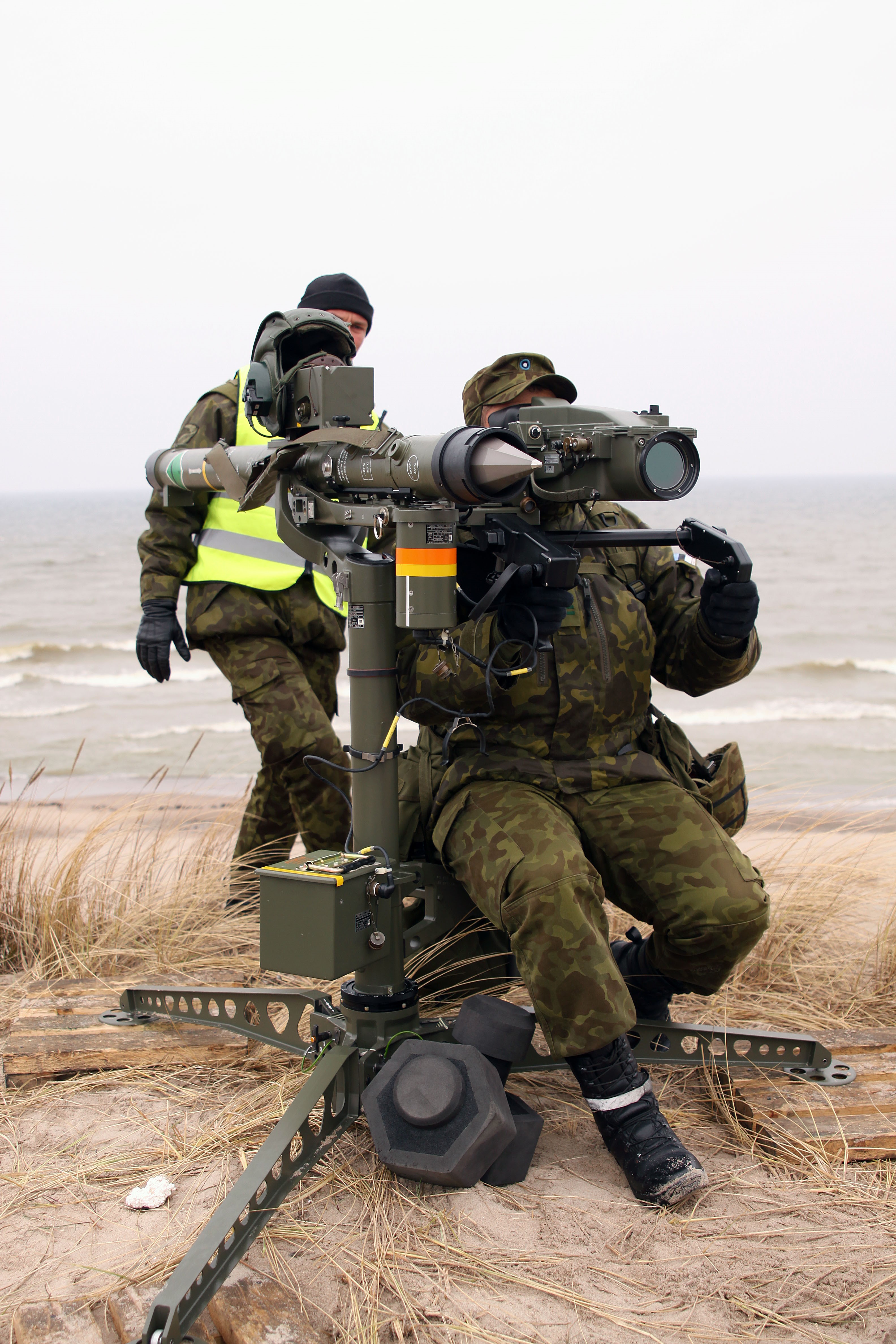 Eesti õhutõrjepataljoni lahinglaskmised 2010. aastal. Foto: Ants Laaneotsa erakogu