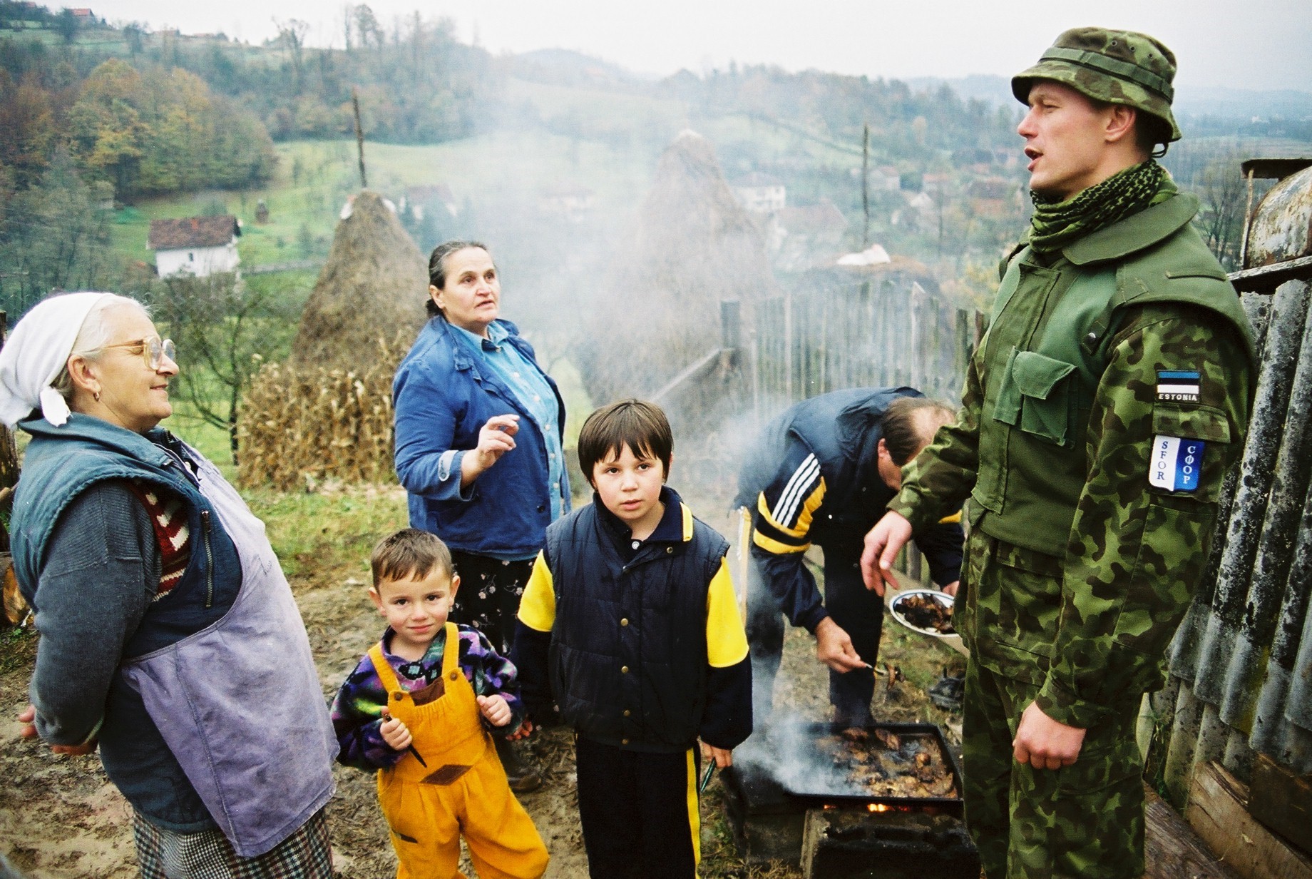 Eesti sõdur Bosnias. Foto: Ants Laaneotsa erakogu