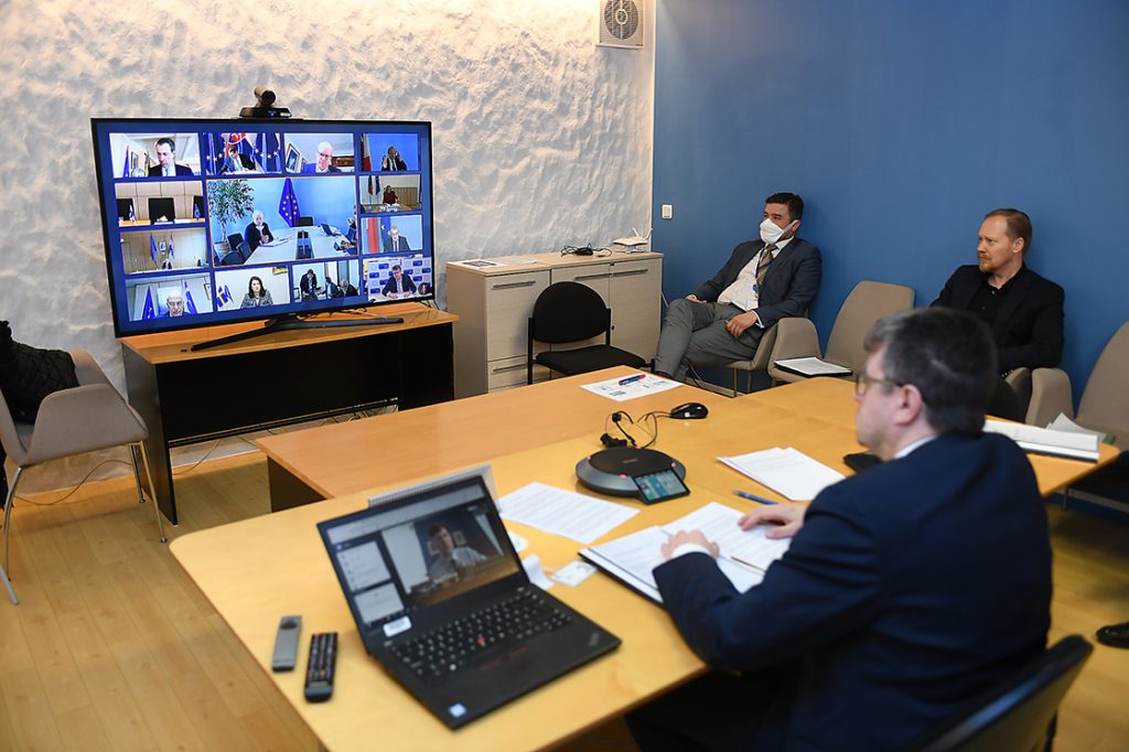 EL välisministrite videokonverents 3. aprill 2020