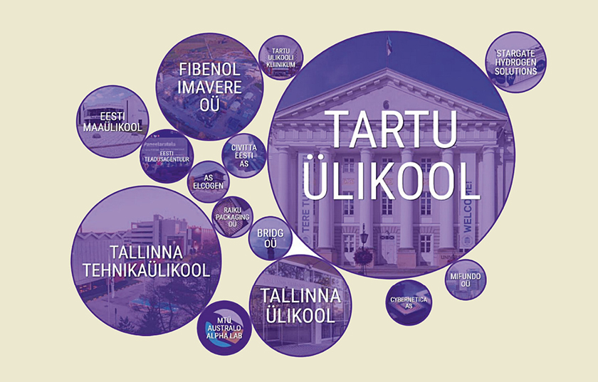 Eesti asutuste 15 edukamat „Euroopa horisondi“ projektides saadud ELi netotoetuse järgi